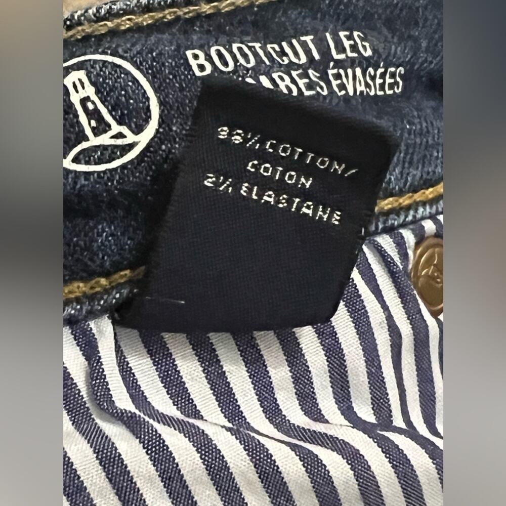 Lands End Women's Fit 2 Cotton Stretch Bootcut Jeans, Size 14 - Picture 5 of 10